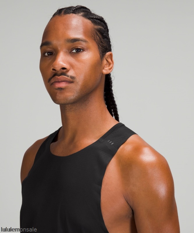 Lululemon Deutschland DELULU971 | Schwarzes Schnelles Und Kostenloses Singlet